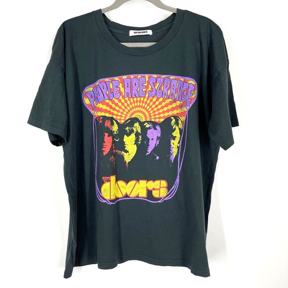 Daydreamer The Doors When You're Strange Merch Tee Vintage Black Medium - Picture 1 of 5